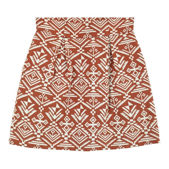 Nameless Contempo Casual Tribal Print Heavy Linen Open Back Woven Dress Sz Small - Picture 4 of 6